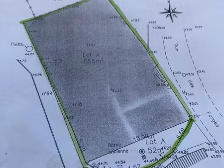 vente terrain 607 m² avrillé (85440)