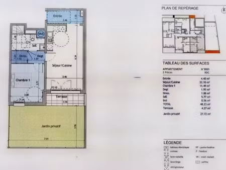 location appartement 2 pièces 48 m² à noisy-le-grand (93160)