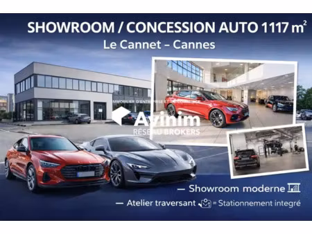 le cannet - local commercial 1 117 m2