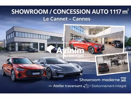le cannet - local commercial 1117 m2