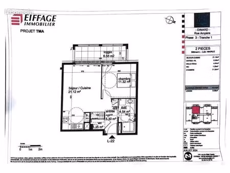 appartement 2 pièces 43 m²