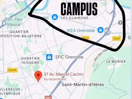 studio meublé 20 m² – tout équipé – neuf