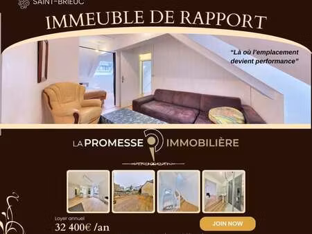 vente immeuble à saint-brieuc centre ville  charner  ste thérèse (22000) : à vendre / 145m