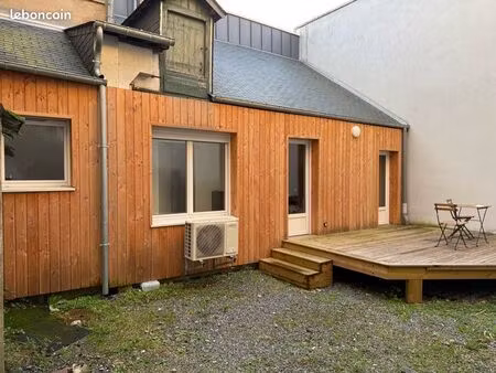 loue t2 meublé centre redon