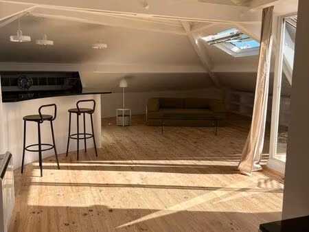 2 pièces dernier étage avec terrasse plein sud – libération