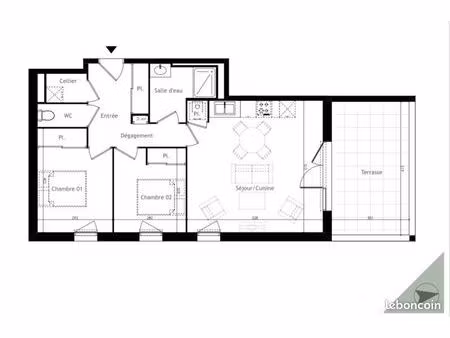 échange t3 neuf (2025) avec terrasse 15 m² couverte – recherche t3 avec jardin à mérignac