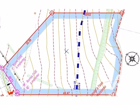 vente terrain à bâtir 1 500 m²