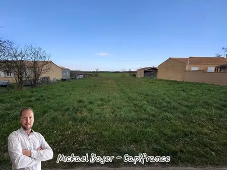terrain à vendre saint saturnin du bois 956m2 49 950€