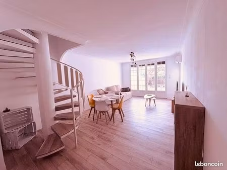 maison t3 meublée rénovée – colomiers centre – terrasse & jardin – garage