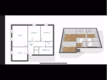 loue f3 79 m² – centre champagne-sur-oise – gare 400 m – écoles 200 m – parking – 950