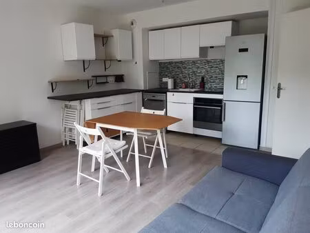 t2 de 40 m2 meublé avec jardin