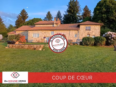 vente maison 8 pièces 244 m² à saint-martin-terressus (87400)  360 000 €