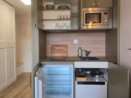 location bogève studio refait a neuf avec vue