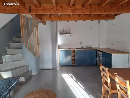 f2 duplex meublé à canet