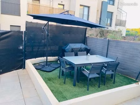 lambesc – appartement t3 en rez-de-jardin avec double garage