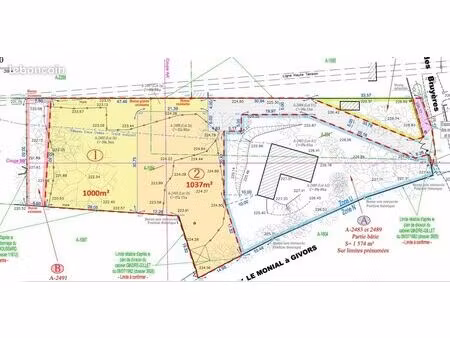 terrain 1000 m2 civrieux d'azergues