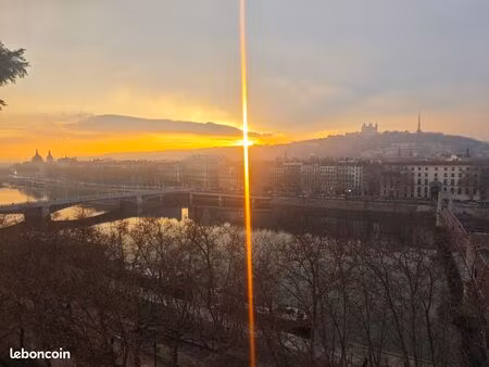 vends appartement 3 chambres climatisation vue exceptionnelle fourvière rhône