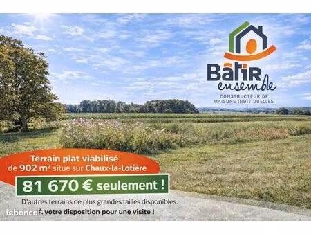 terrain 902 m² chaux-la-lotière