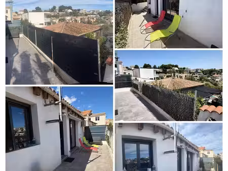 maison meublée t2 bis 55m² avec terrasse 17m² - marseille 15e (bail mobilité / étudiant / 