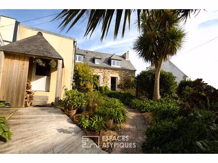 maison de pêcheur et son extension vue mer à pors even