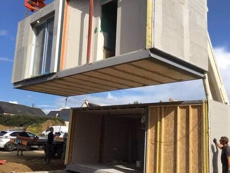 terrain avec maison neuve à vendre