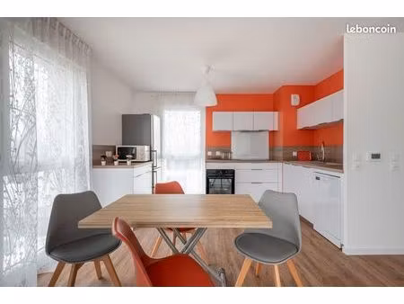 caen nord chu-citis-ganil  location grand f3 meublé et équipé à bieville beuville