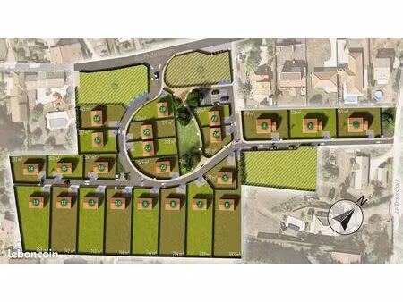 terrain 883 m² charnecles