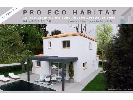 terrain avec maison neuve à vendre