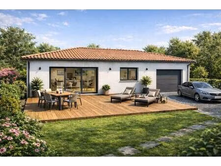 terrain avec maison neuve à vendre