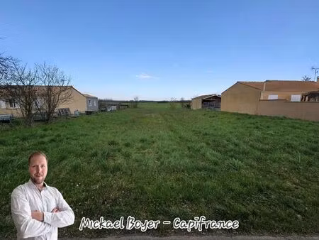 vente terrain 956 m² saint-saturnin-du-bois (17700)