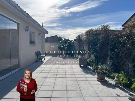 hérault - loupian (34140) - maison 4 pièces - 110 m² - terrain 437 m² - plain-pied - 4 fac