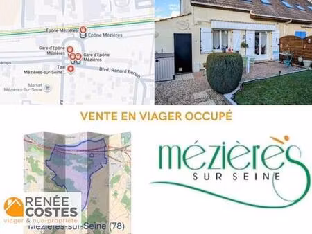 viager occupé - f67 ans - mezieres sur seine (78970)