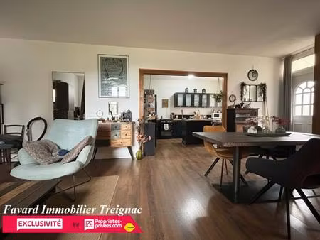 maison individuelle centre treignac 85 m² - jardin 1000m² - garage 110m²