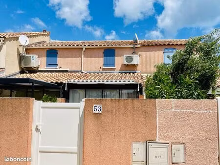 pavillon 2 chambres terrasse gruissan grazel