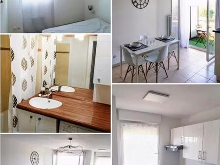 t2 meublé climatisé de 42 m² avec terrasse  vue piscine   aussonne de