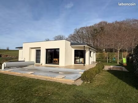? maison contemporaine 110 m² avec piscine – sous-sol complet – lafeuillade-en-vézie (20 m