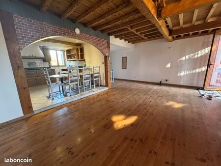 maison 100 m² avec sous-sol  véranda et jardin