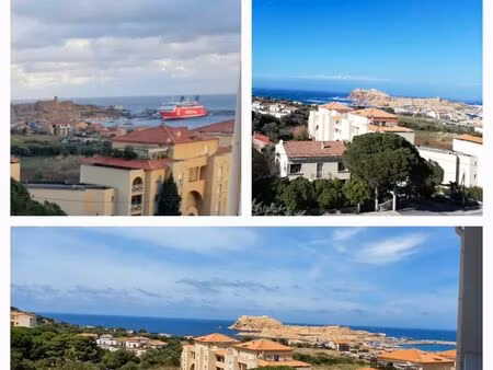 appartement l'ile rousse 43 m² vue mer  terasses