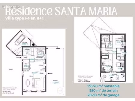 exclusivité – villa t5 neuve en vefa à saint-florent – secteur cathédrale