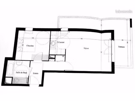 appartement f2 46m2 plan de carros