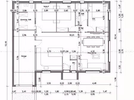villa 4 pièces 112 m²