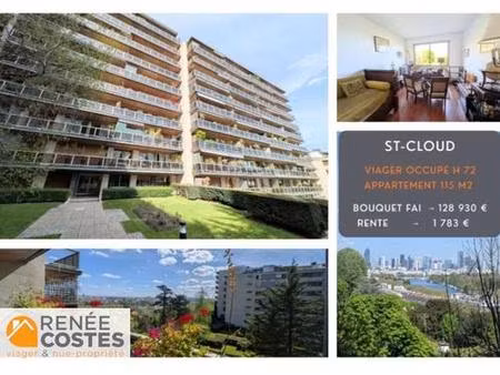 viager occupé - h72 ans - st cloud (92210)