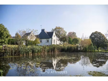 le mené  maison avec terrain constructible  cabanons et étang