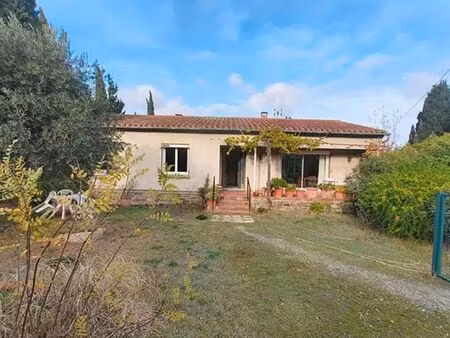 maison 120 m² de plain-pied + terrain constructible – à 5 min de carcassonne – 250 000