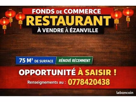 fond de commerce restaurant