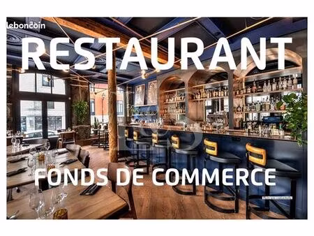 fonds de commerce restauration rapide clé en main – 110 m² + terrasse – matériel quasi neu