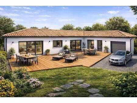 terrain avec maison neuve à vendre