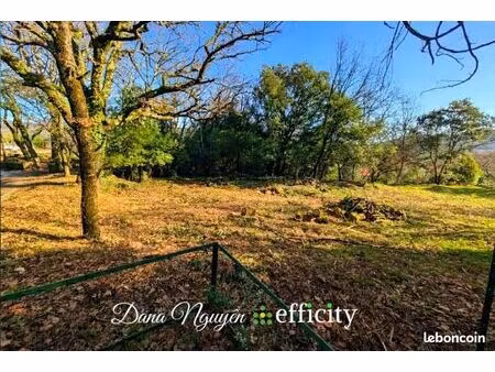 terrain 1 040 m² molieres sur ceze