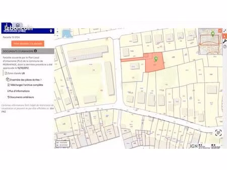 terrain avec garage à morhange