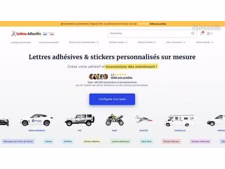 site internet - personnalisation de signalétiques